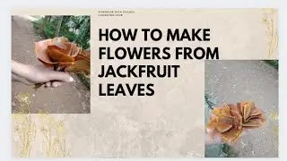 how to make flowers from jackfruit leaves/craft/best out of waste/Jack fruit leaves/merry fankaar