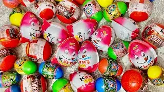 Satisfying Egg Unwrapping ASMR | Kinder Joy, Spider-Man & Toy Ball Collection