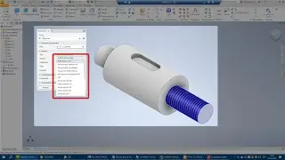 Inventor Professional 2024: Chaveteros DIN 6885-1 y Roscas DIN 13-12 para Ejes Simples (2025-1)