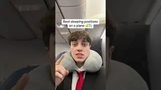 Best sleeping positions on a plane 😴✈️