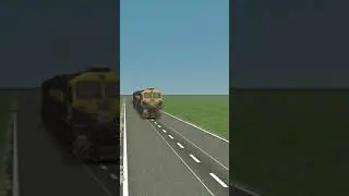 wdp4d on road #shorts #indianrailways #trainsimulator2022 #railfans #train #wdp4d #youtubeshorts