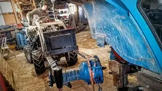 Восстановление сальника задней оси и задних фонарей Ford 4600 + поездка зимой в финскую зиму