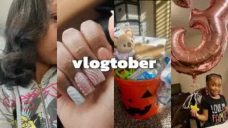 Mini Q&A, Shopping with Bae, Making Boo Baskets, Self care, Ryleigh Turns 3! | vlogtober 🎃