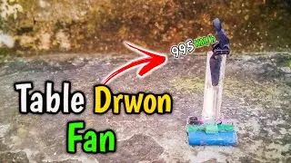 ⚙️ How to Make Powerful Table Fan Using DC Motor | DIY Idea