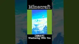 I Made a Weathering With You Pixel Art in Minecraft #anime #japan  #WeatheringWithYou #TenkiNoKo