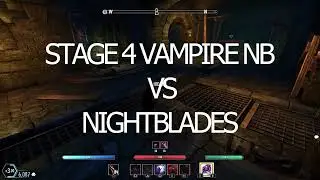 ESO - Stage 4 Vampire VS NIGHTBLADES - Medium armor - 2 H - Magicka Nightblade PvP