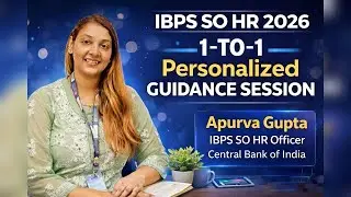 1-on-1 Personalized Guidance Session for IBPS SO HR 2026 | Personal Mentorship Announcement