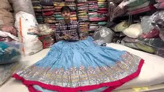 English colour sequence work Lehenga