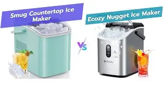 Smug Countertop Ice Maker vs ecozy Nugget Ice Maker: Bullet Ice vs Nugget Ice 🧊