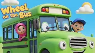 Islamic Wheels on the Bus Song for Kids | Allahu Akbar, Bismillah  | #islamiccartoon #kids