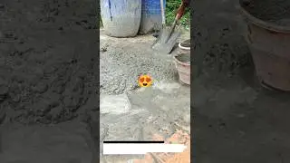 Manual Concrete Mixing and Road Surface Repair | Small-Scale Road Maintenance Education Video.