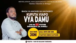 KUFUTA VIAPO VYA DAMU  || PASTOR OBED KATUNZI 23 OCT 2024