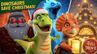 The GRUMPY ICE DINO Secret & Operation Save Santa 🎅 | Full Christmas Movie