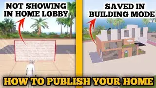 How to Save or Publish Home in Home Lobby After Building Mode | Why Home Not Showing in PUBG/BGMI