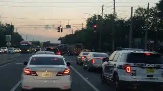 Seminole County Fire Department Engine/Rescue 11 responding hot out of Quarters.