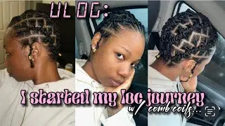 VLOG: Starting My Loc Journey w/ Comb Coils + New Intro + New Accomplishments & random sh!t&hellip;
