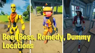 Where to talk to Beef Boss, Remedy, and Dummy in Fortnite