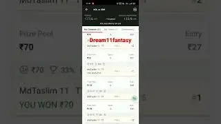 #KOL Vs SRH #Tata IPL #IPL2022 #Dream11 #Small league Team