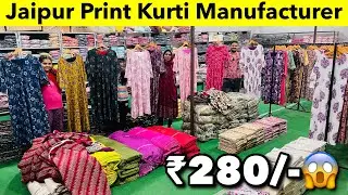 Jaipur Print Kurtis Manufacture | Kurti Manufacturer | Kurti wholesale market 2025 | Balaji Textile