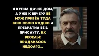 Я купил дочке дом, а уже к вечеру её муж привёл туда всю свою родню. Их веселье продлилось недолго..