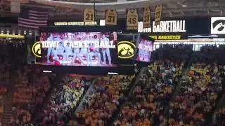 Iowa basketball starting lineup at Caver Hawkeye Arena 2026