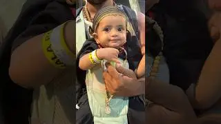 Cute little Ayyappa at Sabarimala|బాల మణికంఠ #cute #little #kids #sabarimala #shorts #devotional #yt