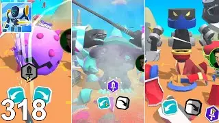 Mechangelion Robot Fighting 318: 🚫 NO SHIELD CHALLENGE! Evading Spike, Demolisher & Spooky!