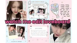 tutorial membuat loveboard  moodboard deco rp | how to make loveboard deco free ipv
