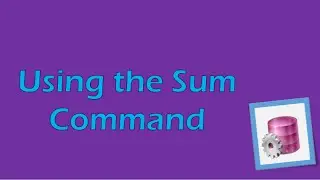 PL/SQL Tutorial 6 (Oracle): Sum Command