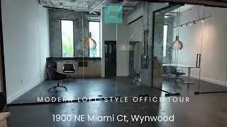 Modern Loft-Style Office Tour: 1900 NE Miami Ct, Wynwood #Wynwood #LoftOffice #NEmiamiCt  #Coworking