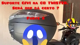Ba&uacute; GIVI Monokey na cb Twister, ser&aacute; que deu certo?