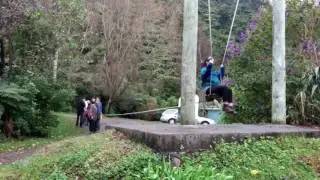 Giant swing in Barrytown, NZ!