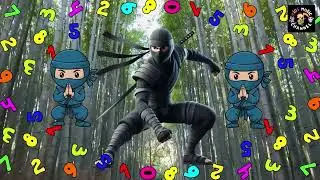 Ninja Numbers Bamboo Trail | Number Song for Kids #kidssong #kidsmusic #preschool #ninja #numbers