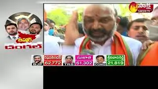 BJP MP Bandi Sanjay Face To Face on Dubbaka By Election Victory | Sakshi TV
