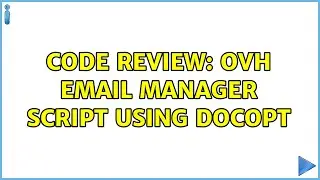 Code Review: OVH email manager script using docopt