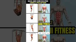 Six Pack Abs And Back Workout From PullUp Bar 🏋