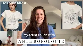 My first artist collab with Anthropologie!