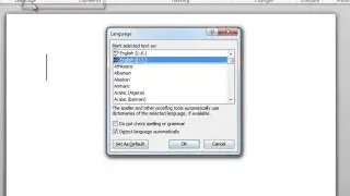 How to Change Microsoft Word 2010 Language