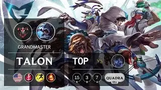 Talon Top vs Sylas - NA Grandmaster Patch 9.7