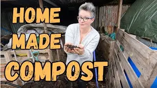 Home Made Compost And Clearing The Polytunnel. No Dig Beds.