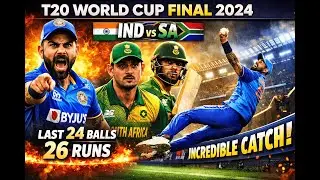 IND vs SA T20 World Cup Final 2024 Highlights 🇮🇳🔥 | Last Over Thriller! #indvssa #t20worldcup #ipl