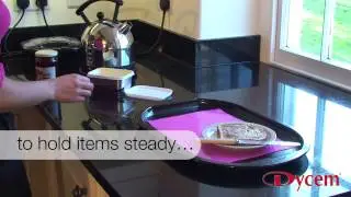 Make any Serving Tray a Non-Slip Serving Tray with Dycem Reel Material
