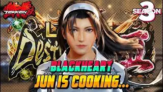 Tekken 8 Season 3 – BLACKHEART JUN High Level Gameplay – Ranked Domination