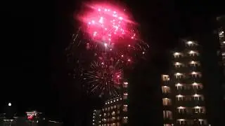 Bulgaria Burgas Sunny beach July 2012 Fireworks Display part 2