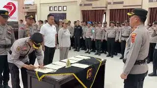PENANDATANGANAN KOMITMEN BERSAMA TERHADAP WASKAT ANKUM DAN PENOLAKAN JUDOL SERTA NARKOBA 