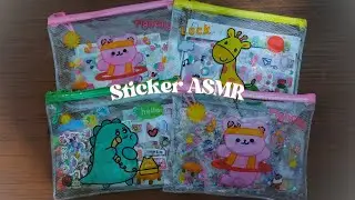 ASMR | Sticker Organizing with Me - Soft Sounds & No Talking 