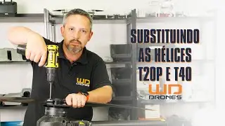 Como trocar as h&eacute;lices do drone agr&iacute;cola de pulveriza&ccedil;&atilde;o DJI Agras T20p e T40