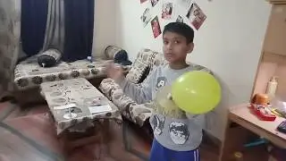 Indoor air pressure game/toy (Best out of waste)