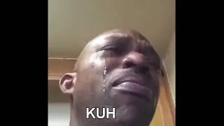 sad Black man crying