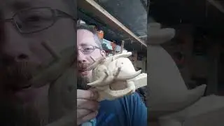 Old wooden Zombie Head - Part 1